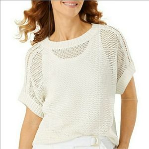 Easel Crochet sweater pullover top size med/Large